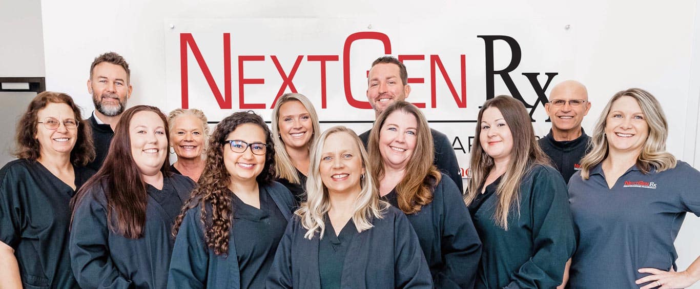 group photo of NextGenRx Compound Pharmacy team