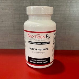 bottle of red yeast rice