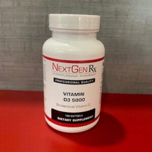 bottle of vitamin d3 soft gels